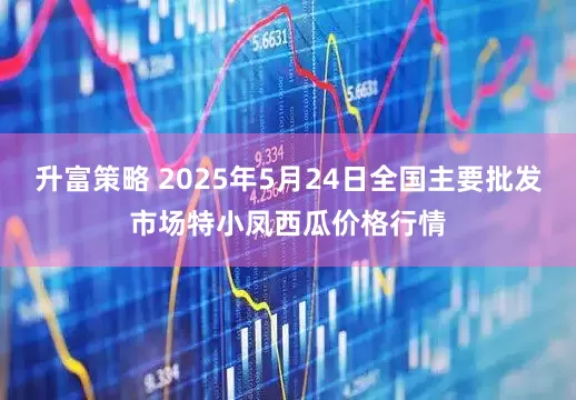 升富策略 2025年5月24日全国主要批发市场特小凤西瓜价格行情